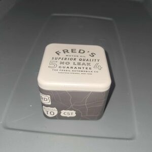 Fossil Watch Tin Container Square Tin Box